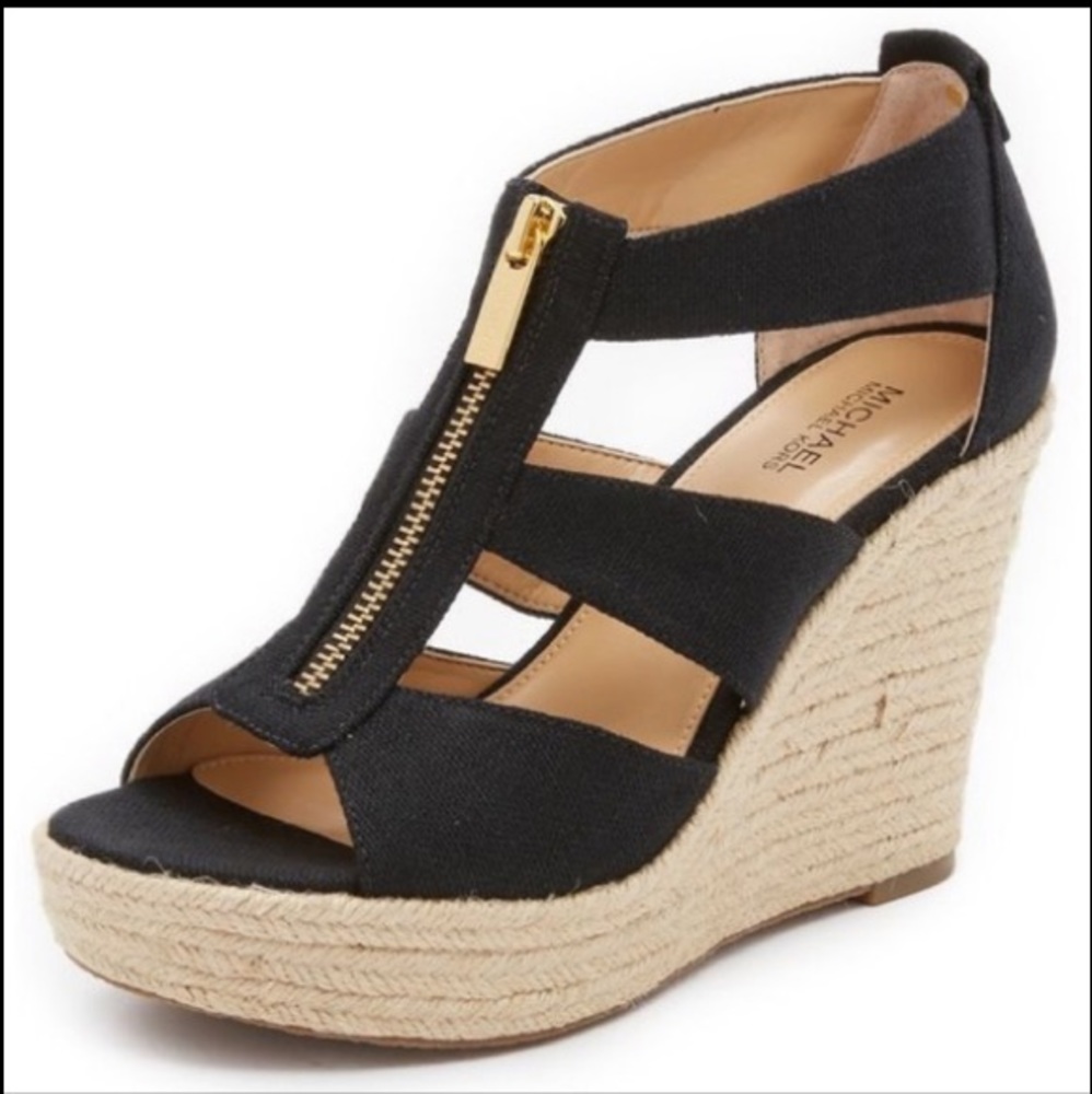Michael Kors black wedges